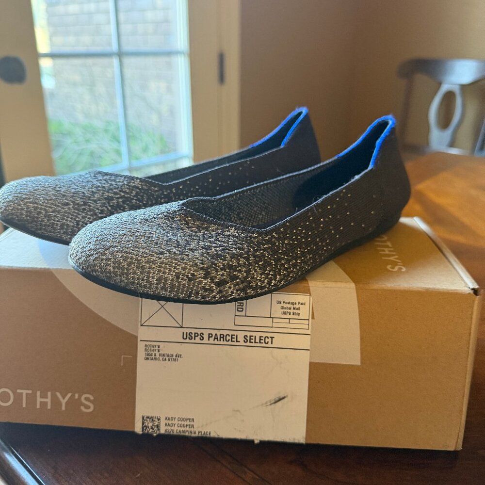 Rothy's twilight metallic ombre  size 8.5